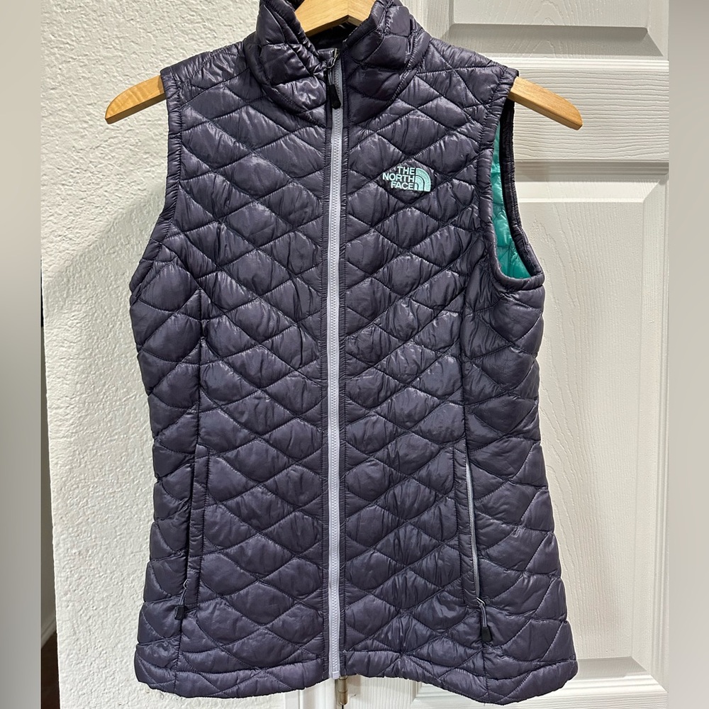 The North Face Slim Thermoball Down Purple Puffer Vest